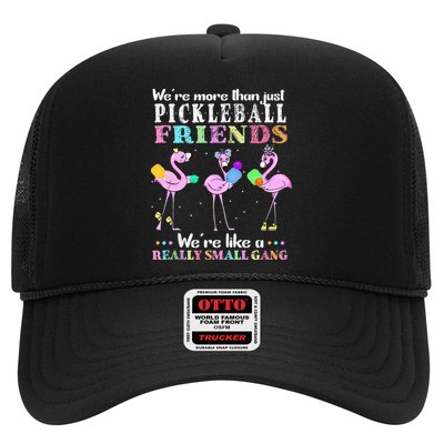 WeRe More Than Just Pickleball Friends Flamingo Trucker Hat