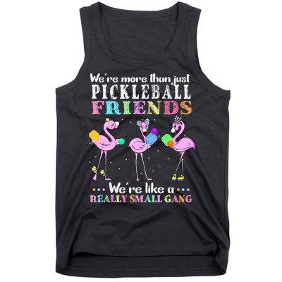 WeRe More Than Just Pickleball Friends Flamingo Tank Top