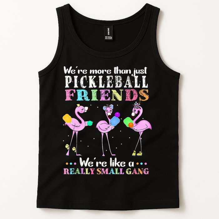WeRe More Than Just Pickleball Friends Flamingo Tank Top