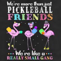 WeRe More Than Just Pickleball Friends Flamingo Golf Towel