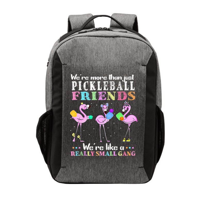 WeRe More Than Just Pickleball Friends Flamingo Vector Backpack