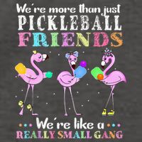 WeRe More Than Just Pickleball Friends Flamingo Vector Backpack