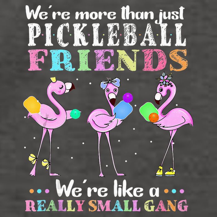WeRe More Than Just Pickleball Friends Flamingo Vector Backpack