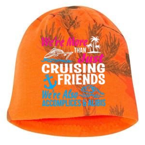 We're More Than Just Cruising Friends Funny Vacation Summer Kati - Camo Knit Beanie