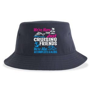 We're More Than Just Cruising Friends Funny Vacation Summer Sustainable Bucket Hat