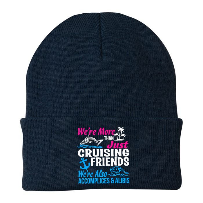 We're More Than Just Cruising Friends Funny Vacation Summer Knit Cap Winter Beanie