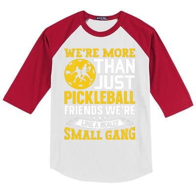 Were More Than Just Pickleball Paddle Kids Colorblock Raglan Jersey