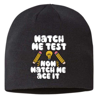 Watch Me Test Now Watch Me Ace It Test Day Sustainable Beanie