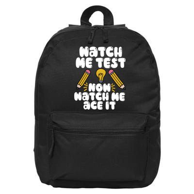 Watch Me Test Now Watch Me Ace It Test Day 16 in Basic Backpack