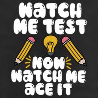 Watch Me Test Now Watch Me Ace It Test Day 25L Jumbo Tote