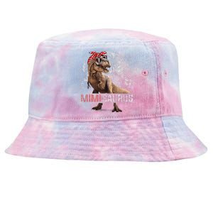 Womens Mimisaurus T Rex Dinosaur Funny Mimi Saurus Family Matching Tie-Dyed Bucket Hat