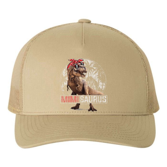 Womens Mimisaurus T Rex Dinosaur Funny Mimi Saurus Family Matching Yupoong Adult 5-Panel Trucker Hat