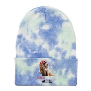 Womens Mimisaurus T Rex Dinosaur Funny Mimi Saurus Family Matching Tie Dye 12in Knit Beanie