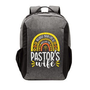 Worth my Time Sunflower Pastor's Wife Appreciation Christian  Vector Backpack