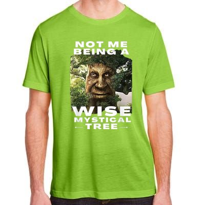 Wise Mystical Tree Face Old Mythical Oak Tree Funny Meme Adult ChromaSoft Performance T-Shirt