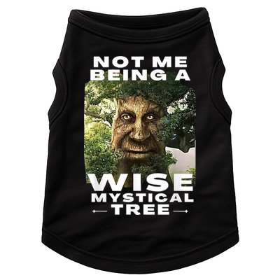 Wise Mystical Tree Face Old Mythical Oak Tree Funny Meme Doggie Tank