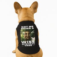 Wise Mystical Tree Face Old Mythical Oak Tree Funny Meme Doggie Tank