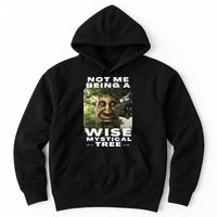 Wise Mystical Tree Face Old Mythical Oak Tree Funny Meme Hoodie