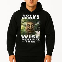 Wise Mystical Tree Face Old Mythical Oak Tree Funny Meme Hoodie