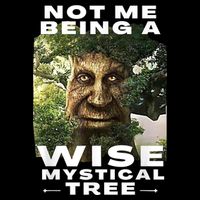 Wise Mystical Tree Face Old Mythical Oak Tree Funny Meme Daily Commute Backpack