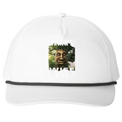 Wise Mystical Tree Face Old Mythical Oak Tree Funny Meme Snapback Five-Panel Rope Hat