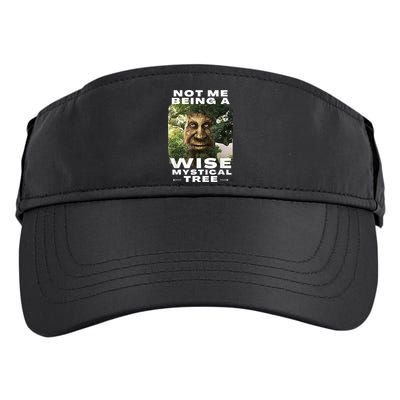Wise Mystical Tree Face Old Mythical Oak Tree Funny Meme Adult Drive Performance Visor