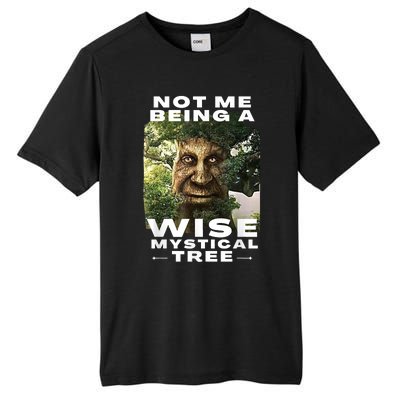 Wise Mystical Tree Face Old Mythical Oak Tree Funny Meme Tall Fusion ChromaSoft Performance T-Shirt