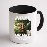 Wise Mystical Tree Face Old Mythical Oak Tree Funny Meme Mug