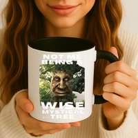 Wise Mystical Tree Face Old Mythical Oak Tree Funny Meme Mug