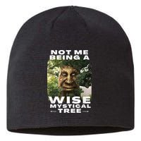 Wise Mystical Tree Face Old Mythical Oak Tree Funny Meme Sustainable Beanie