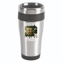 Wise Mystical Tree Face Old Mythical Oak Tree Funny Meme 16oz Travel Tumbler