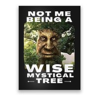 Wise Mystical Tree Face Old Mythical Oak Tree Funny Meme Poster