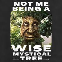 Wise Mystical Tree Face Old Mythical Oak Tree Funny Meme 25L Jumbo Tote