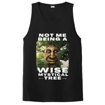 Wise Mystical Tree Face Old Mythical Oak Tree Funny Meme PosiCharge Competitor Tank