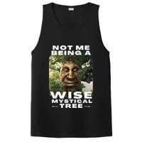 Wise Mystical Tree Face Old Mythical Oak Tree Funny Meme PosiCharge Competitor Tank