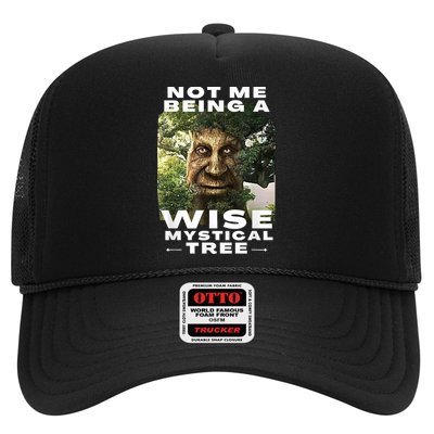 Wise Mystical Tree Face Old Mythical Oak Tree Funny Meme Trucker Hat