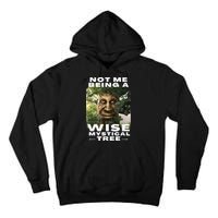 Wise Mystical Tree Face Old Mythical Oak Tree Funny Meme Tall Hoodie