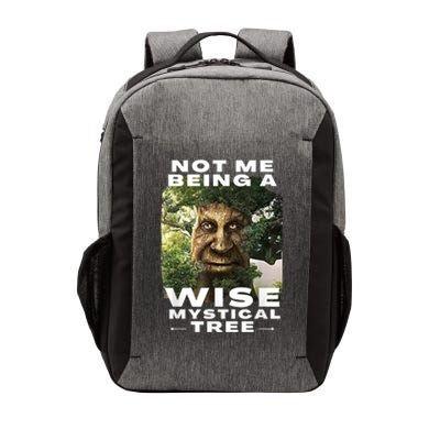 Wise Mystical Tree Face Old Mythical Oak Tree Funny Meme Vector Backpack