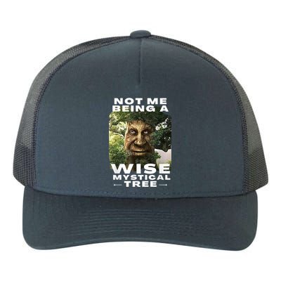 Wise Mystical Tree Face Old Mythical Oak Tree Funny Meme Yupoong Adult 5-Panel Trucker Hat