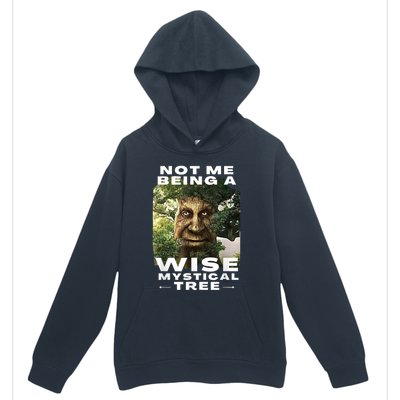 Wise Mystical Tree Face Old Mythical Oak Tree Funny Meme Urban Pullover Hoodie