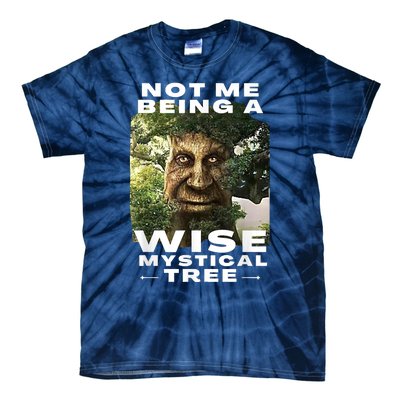 Wise Mystical Tree Face Old Mythical Oak Tree Funny Meme Tie-Dye T-Shirt