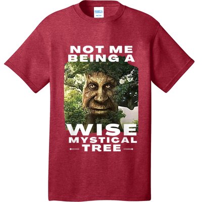 Wise Mystical Tree Face Old Mythical Oak Tree Funny Meme T-Shirt