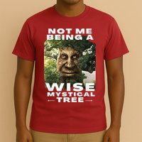 Wise Mystical Tree Face Old Mythical Oak Tree Funny Meme T-Shirt