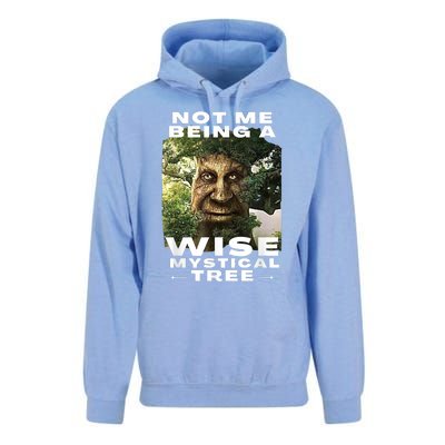 Wise Mystical Tree Face Old Mythical Oak Tree Funny Meme Unisex Surf Hoodie