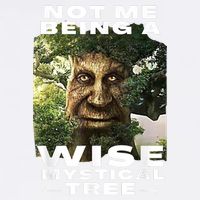 Wise Mystical Tree Face Old Mythical Oak Tree Funny Meme Garment-Dyed Sweatshirt