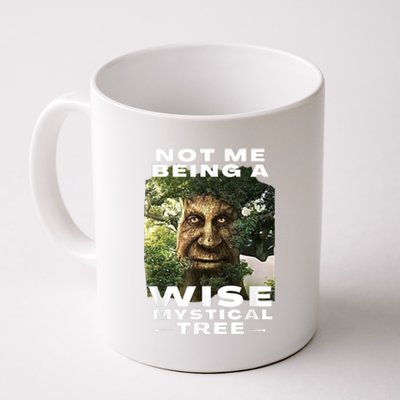 Wise Mystical Tree Face Old Mythical Oak Tree Funny Meme Coffee Mug