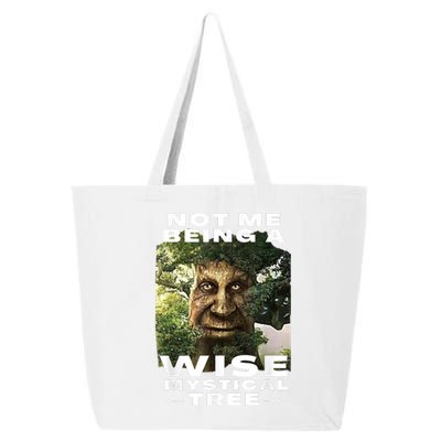 Wise Mystical Tree Face Old Mythical Oak Tree Funny Meme 25L Jumbo Tote