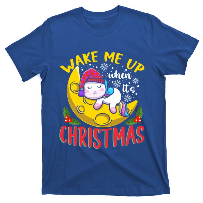 Wake Me Up For Christmas Pajama Christmas Gift T-Shirt