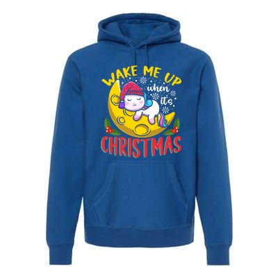 Wake Me Up For Christmas Pajama Christmas Gift Premium Hoodie