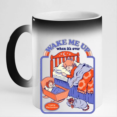 Wake Me Up 11oz Black Color Changing Mug